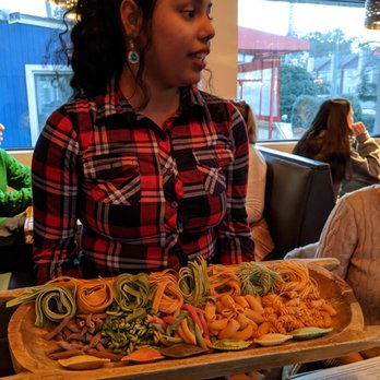 Mirko Pasta - For first-timers, they will bring out a pasta tray and explain each pasta to you. Thanks, Fatima! Great service from her. - Italian Near Me - Atlanta, Georgia Mirko Pasta - For first-timers, they will bring out a pasta tray and explain each pasta to you. Thanks, Fatima! Great service from her. - Italian Near Me - Atlanta, Georgia