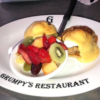 Grumpy's Restaurant - Crab cake Benedict - Breakfast & Brunch Near Me - St. Johns, Florida Grumpy's Restaurant - Crab cake Benedict - Breakfast & Brunch Near Me - St. Johns, Florida