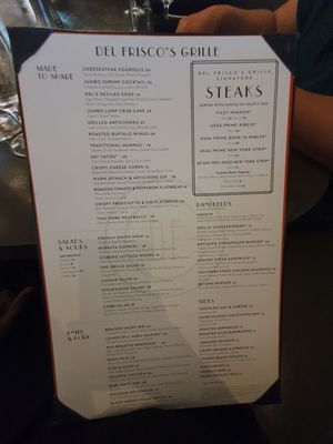 Menu photo 5 Del Frisco's Grille Fort Lauderdale, FL Menu photo 5 Del Frisco's Grille Fort Lauderdale, FL