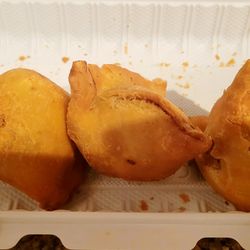 Punjabi Vegetable Samosa 3pc $7.99 (07/08/24). @Chef_Of_India #JerseyCity #IndianFood #FoodPorn