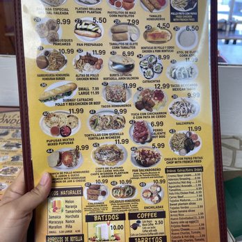 Antojitos Hondureños Café - the menu - Cafes Near Me - Terrytown, Louisiana Antojitos Hondureños Café - the menu - Cafes Near Me - Terrytown, Louisiana
