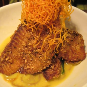 Lan Pan Asian Cafe - crispy pine nut snapper in a saffron chicken broth and soba noodles - Pan Asian Near Me - Miami, Florida Lan Pan Asian Cafe - crispy pine nut snapper in a saffron chicken broth and soba noodles - Pan Asian Near Me - Miami, Florida