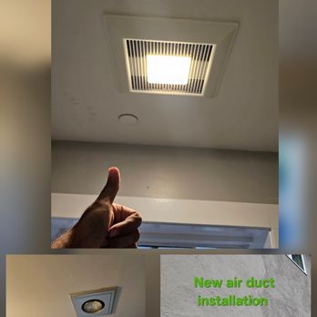 Easy Fix - Bathroom fan installation with air duct creation - Handyman Near Me - Redwood City, California Easy Fix - Bathroom fan installation with air duct creation - Handyman Near Me - Redwood City, California