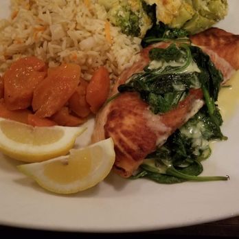 Rosine's Restaurant - Salmon Florentine - American Near Me - Monterey, California