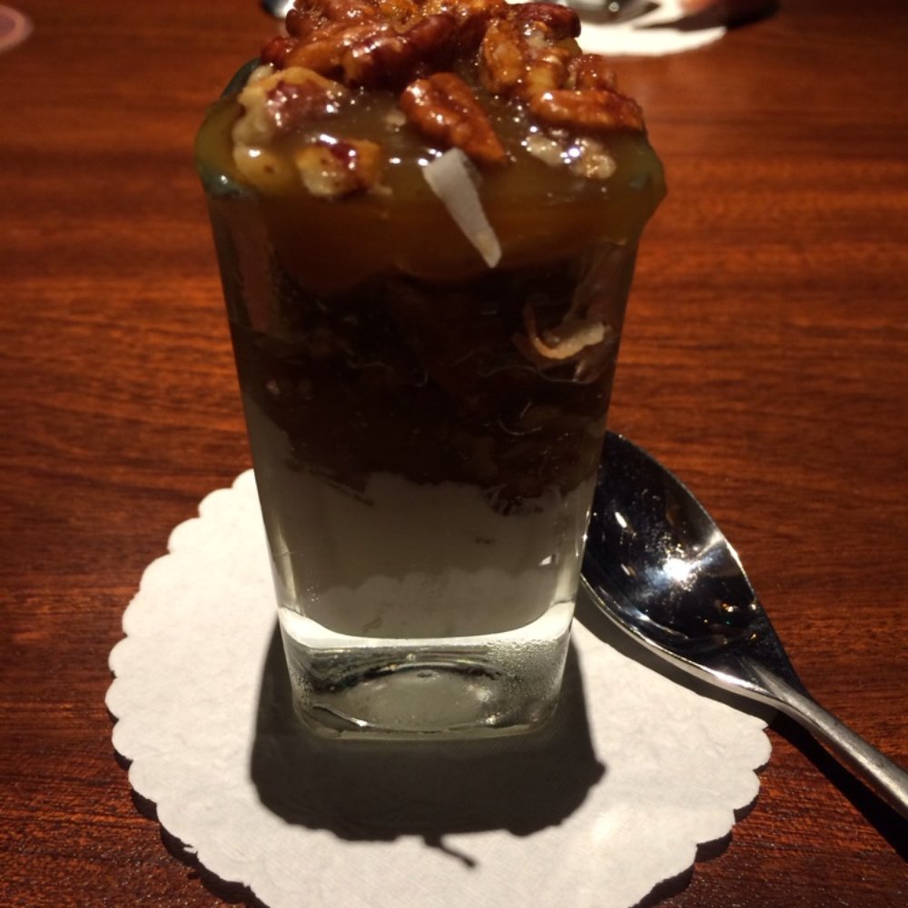 Seasons 52 - Pecan pie with mousse - New American Near Me - Houston, Texas Seasons 52 - Pecan pie with mousse - New American Near Me - Houston, Texas