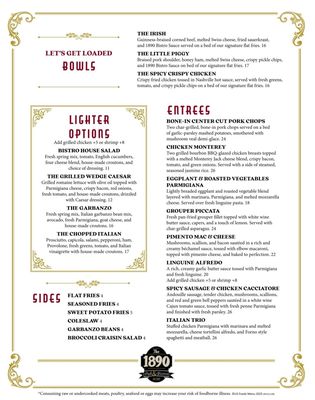 Menu photo 2 The 1890 Pub & Bistro Oshkosh, WI