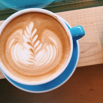 Fleet Coffee - Latte in bright blue cups! - Coffee & Tea Near Me - Austin, Texas Fleet Coffee - Latte in bright blue cups! - Coffee & Tea Near Me - Austin, Texas