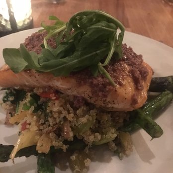 Bar Roma - Fish special: salmon over quinoa and asparagus - Bars Near Me - Chicago, Illinois