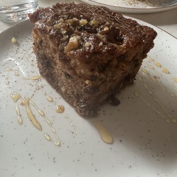 Floga Estiatorio and Event Space - Walnut cake with honey - Greek Near Me - Toronto, Ontario