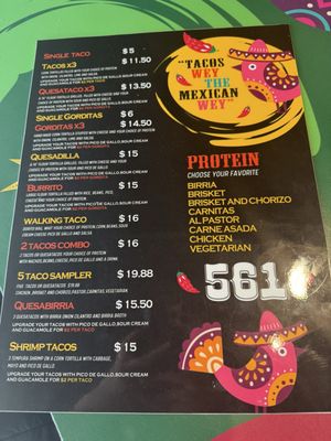 Menu photo 1 Tacos Wey West Palm Beach, FL
