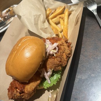 Tricky Fish - Nashville Hot Chicken Sandwich - Seafood Near Me - Richardson, Texas Tricky Fish - Nashville Hot Chicken Sandwich - Seafood Near Me - Richardson, Texas
