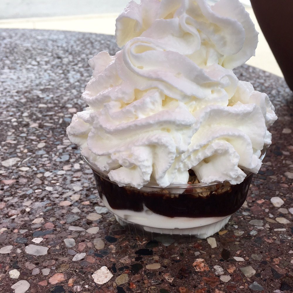 Tone's Cones - Small hot fudge sundae with chopped peanuts and whip cream $2.80-something. Tasty. - Ice Cream & Frozen Yogurt Near Me - Ottawa, Illinois Tone's Cones - Small hot fudge sundae with chopped peanuts and whip cream $2.80-something. Tasty. - Ice Cream & Frozen Yogurt Near Me - Ottawa, Illinois