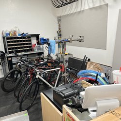 Santa Cruz Bike Repair - Today we are bringing more loads of tools and parts and networking the phones and internet with security system!