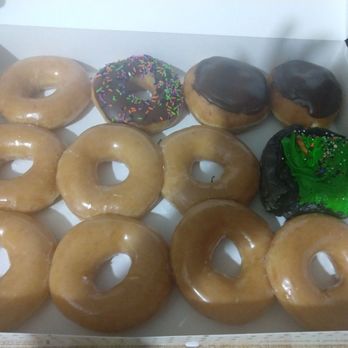 Krispy Kreme - Donuts! I had that crazy chocolate and green frosted cake donut. So good for Halloween. - Donuts Near Me - Winston Salem, North Carolina
