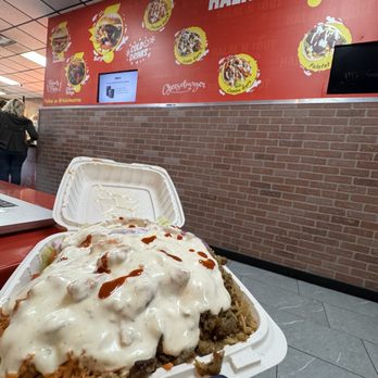 Halal-N-Out - Mixed plate over rice. Extra white, always - Halal Near Me - Rochester, New York