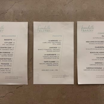 Frenchette Bakery - Menu - Bakeries Near Me - New York, New York Frenchette Bakery - Menu - Bakeries Near Me - New York, New York