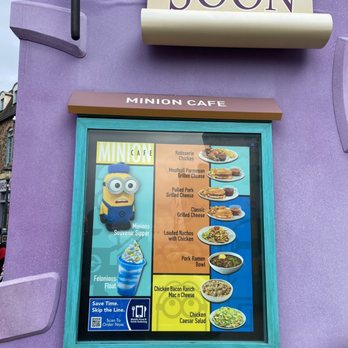 Despicable Me Minion Mayhem - Feb '24 - Minion Cafe Offerings - Amusement Parks Near Me - Universal City, California