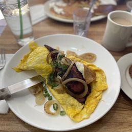 The Loaded Pierogi Omelette
