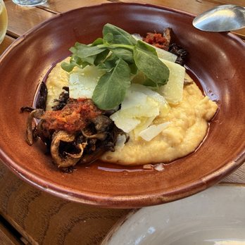 Wolf in the Woods - The mushroom and polenta dish - Wine Bars Near Me - San Diego, California Wolf in the Woods - The mushroom and polenta dish - Wine Bars Near Me - San Diego, California
