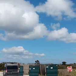 Oregon Inlet National Park Campground - Garbage collection on the way out