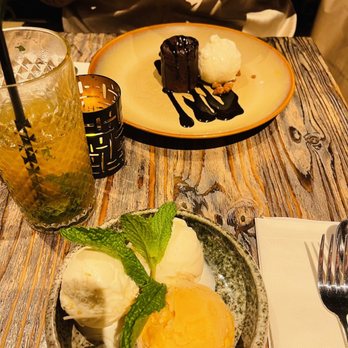 Up Thai - Chocolate Thai Tea Lava With Vanilla Ice Cream, Ice Cream - Thai Near Me - New York, New York