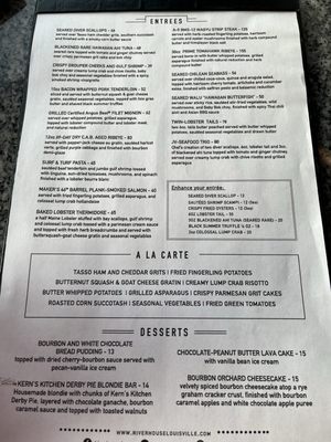 Menu photo 3 River House Louisville, KY
