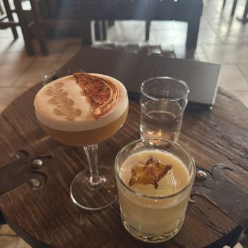 Secreto Lounge - To the left is I Stay Up Late . On the right is the Silence Glaive Surprise my partner got. Great drinks! - Lounges Near Me - Santa Fe, New Mexico