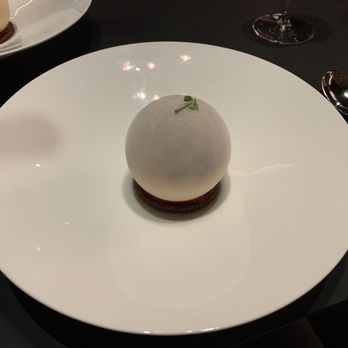 EVER - Frozen tea sphere with chocolate and raspberry - New American Near Me - Chicago, Illinois