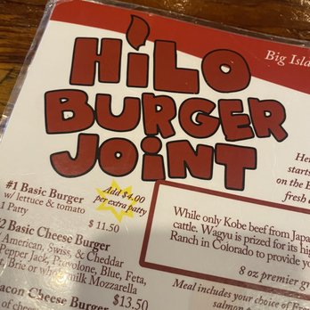 Hilo Burger Joint - Menu - Burgers Near Me - Hilo, Hawaii