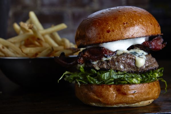 Black Iron Burger Theater District | Hamburger restaurant Bar by null