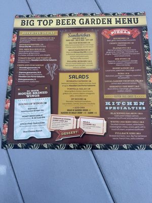 Menu photo 4 Big Top Brewing Sarasota, FL