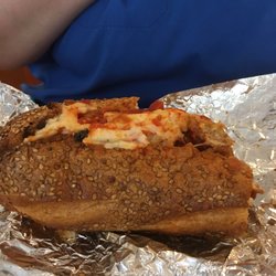 Jake's on Greentree - Chicken parm. Roll burnt