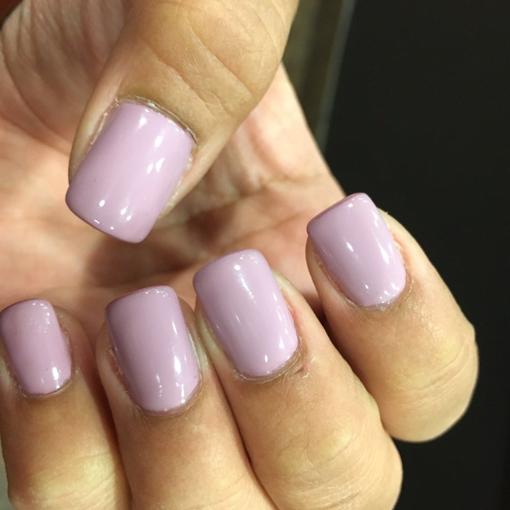 Pretty Nails & Spa - Pretty light color! gel fill in with gel manicure - Nail Salons Near Me - Parsippany, New Jersey