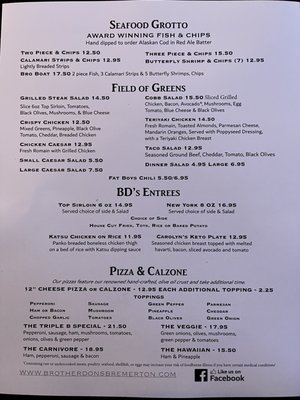 Menu photo 1 Brother Don's Bremerton, WA Menu photo 1 Brother Don's Bremerton, WA