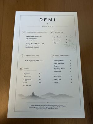 Menu photo 6 DEMI Palo Alto, CA