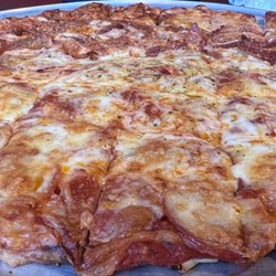 Imo's Pizza - Half pepperoni half bacon.