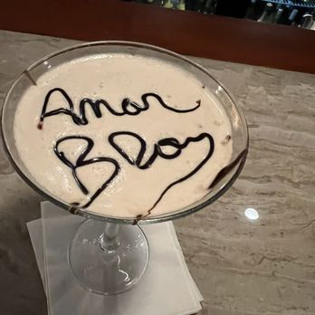 Aspen Grille - The bartender wrote happy birthday to me!! Chocolate martini - New American Near Me - Myrtle Beach, South Carolina Aspen Grille - The bartender wrote happy birthday to me!! Chocolate martini - New American Near Me - Myrtle Beach, South Carolina