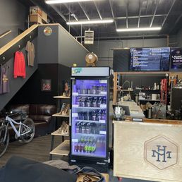 the inside of a coffee shop