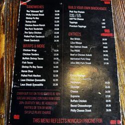 Laux Brickhouse Grille - Mini menu