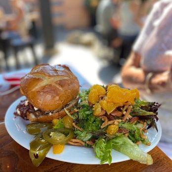 Daft Badger Brewing - a plate of food on a table - Sandwiches Near Me - Coeur D'alene, Idaho Daft Badger Brewing - a plate of food on a table - Sandwiches Near Me - Coeur D'alene, Idaho