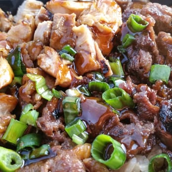 WaBa Grill - Half & half bowl with brown rice - Asian Fusion Near Me - Riverside, California