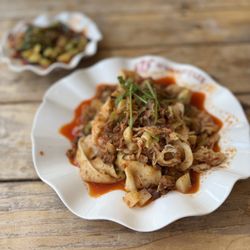 Pork biang noodles