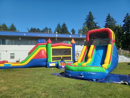 Bounce Houses with Slides - Party N Play Rental is a party equipment rental service based in Tacoma, WA. Established in 2020, we specialize in bounce houses and party rentals. We offer setup and takedowns, bouncy castles, obstacle courses, foam pits, table and chair rental, and more! We serve a 30-50-mile radius of the Tacoma area, striving to make every event stress-free and enjoyable for all. We ensure a safe and secure rental experience for all our customers, meeting the highest standards. Our team has provided the best customer service, the most reliable products at competitive prices. Contact us today! Bounce Houses with Slides - Party N Play Rental is a party equipment rental service based in Tacoma, WA. Established in 2020, we specialize in bounce houses and party rentals. We offer setup and takedowns, bouncy castles, obstacle courses, foam pits, table and chair rental, and more! We serve a 30-50-mile radius of the Tacoma area, striving to make every event stress-free and enjoyable for all. We ensure a safe and secure rental experience for all our customers, meeting the highest standards. Our team has provided the best customer service, the most reliable products at competitive prices. Contact us today!