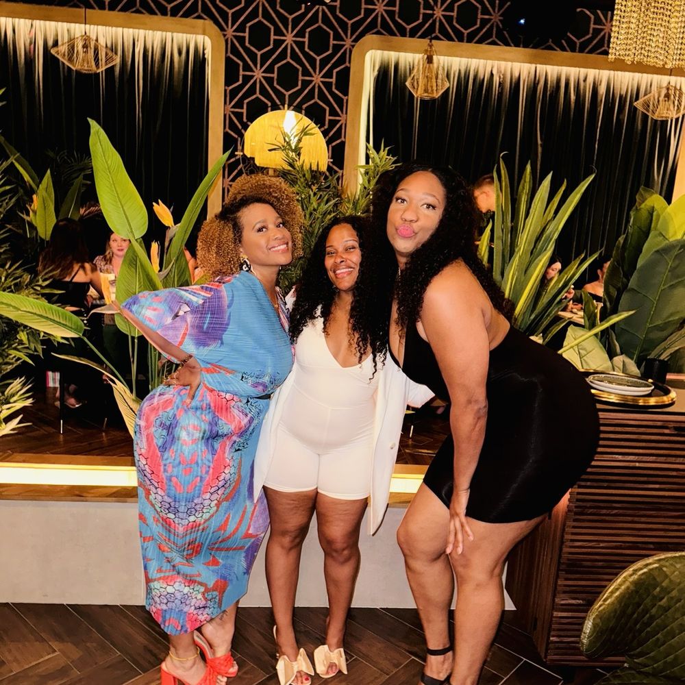 With my girls having fun inside!