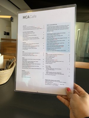 Menu photo 1 MCA Cafe Sydney, NSW Menu photo 1 MCA Cafe Sydney, NSW