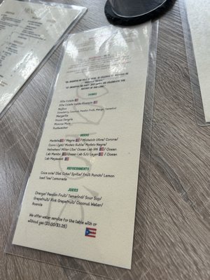 Menu photo 1 Jibaro's Luquillo, PR