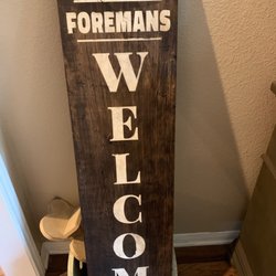 Board and Brush Creative Studio - Welcome porch sign I created with all supplies provided!