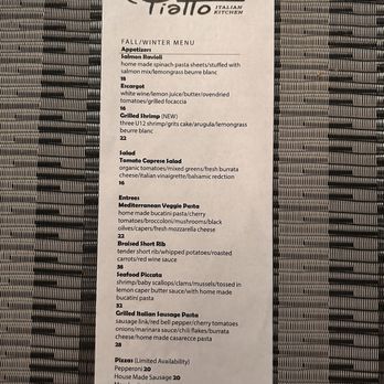 Piatto Italian Kitchen - Fall/Winter Menu 2025 - Italian Near Me - Oklahoma City, Oklahoma