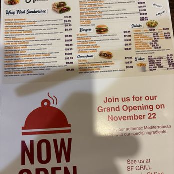 SF Grill - Menu - Mediterranean Near Me - San Francisco, California SF Grill - Menu - Mediterranean Near Me - San Francisco, California