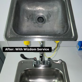 Wizdom Services - Sink before and after Wizdom Services. - Office Cleaning Near Me Wizdom Services - Sink before and after Wizdom Services. - Office Cleaning Near Me
